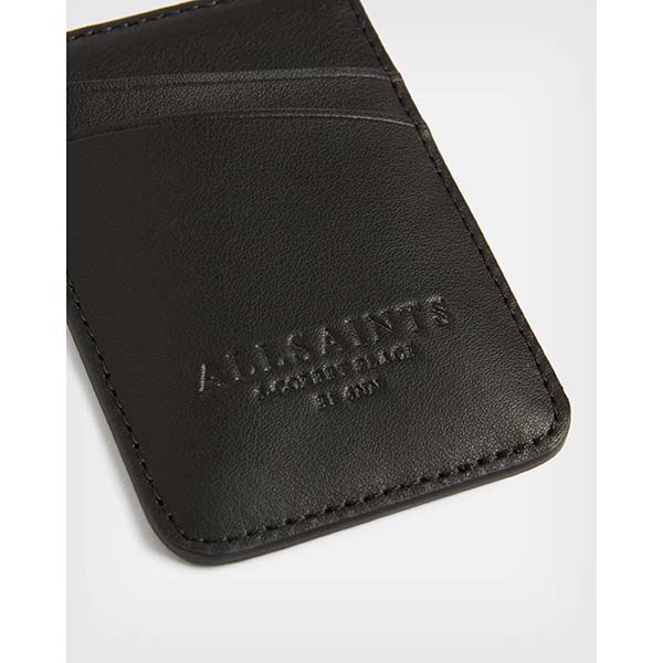 Allsaints Australia Womens Callie Magnetic Leather Cardholder Black AU18-064